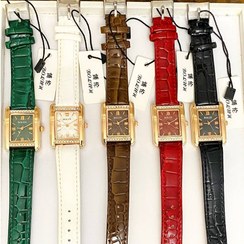 تصویر ساعت بند چرمی بلون مستطیل 