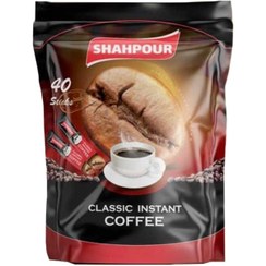 تصویر پودر قهوه فوری کلاسیک شاهپور بسته 40 عددی 