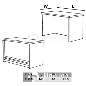 تصویر میز کارمندی MDF مدل T113 