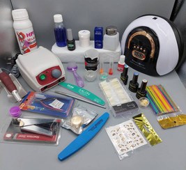 تصویر پک اقتصادی لوازم کاشت ناخن همراه آموزش رایگان 