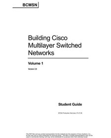 تصویر دانلود کتاب Building Scalable Cisco Internetworks. Volume 1. Student Guide کتاب انگلیسی ساخت اینترنت ورک سیسکو مقیاس پذیر. جلد 1. راهنمای دانشجو