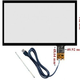 تصویر تاچ خازنی 10.1 اینچ 16:9 با درایور GT911 قابلیت اتصال با 6 پین I2C و USB مدل STC-10140-3 