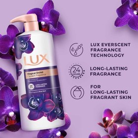 تصویر شامپو بدن لوکس مدل Magical orchid حجم 500 میلی لیتر Lux magical orchid body wash 500ml