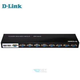 تصویر سوئیچ 8 پورت KVM دی لینک KVM-440 D-link 8-Port PS2 USB Combo KVM Switch -440