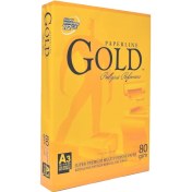 تصویر کاغذ گلد 80گرمی سایز A5 بسته ۵۰۰ عددی 