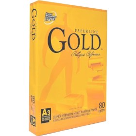 تصویر کاغذ گلد 80گرمی سایز A5 بسته ۵۰۰ عددی 