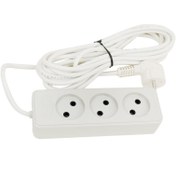 تصویر چند راهی 4 خانه برق ارت دار پارت الکتریک Shahab PE648 با کابل 1٫8 متری Part PE648 1.8m Power Strip