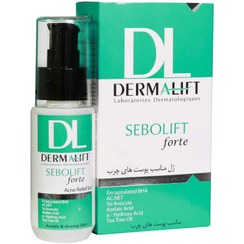 تصویر ژل مناسب پوست های چرب سبولیفت فورت SEBOLIFT FORTE ACNE RELIEF GEL DERMALIFT 