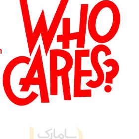 تصویر who cares برچسب دیواری 