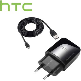 تصویر کابل و شارژر فست شارژ اصلی اچ تی سی HTC Wildfire R70 