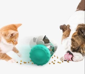 تصویر اسباب بازی سگ و گربه مدل ربات تعادلی مخزن دار 