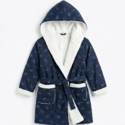 تصویر حوله تن پوش کودک BMA – سرمه ای 