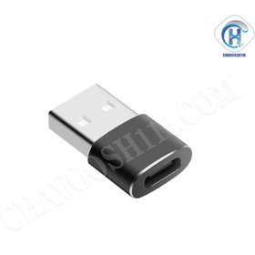 تصویر تبدیل Type-C به USB کامیکا مدل CVM-USBC-A COMICA CVM-USBC-A 01 USB TYPE C TO USB OTG ADAPTER