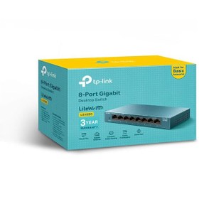 تصویر سوییچ 8 پورت تی پی-لینک مدل LS108G Switch TP-Link LS108G 8-Port