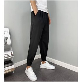 تصویر شلوار جین مردانه فیت اسلیم کژوال مد روز سفید برند generic Mens Casual Slim Fit Joggers Fashion White