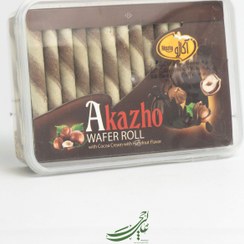 تصویر ویفر رولی آکاژه با طعم فندقی 
