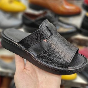 تصویر صندل دمپایی زنانه تمام چرم طبی دکتر - زرد / 38 Natural leather