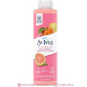 تصویر شامپو بدن لیمو و پرتقال سنت ایوز 650 میل St Ives pink lemon and mandarin orange Body Wash 650ML