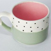 تصویر خرید ماگ سرامیکی طرح خال خالی 