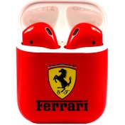 تصویر AirPods 2019 With Charging Case Red Gloss Ferrari Painted by Switch AirPods 2019 With Charging Case Red Gloss Ferrari Painted by Switch