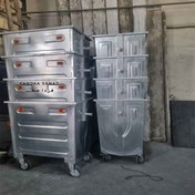 تصویر سطل زباله 770 لیتری محدب 