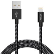 تصویر کابل شارژ USB به لایتنینگ 2 متری آکی مدل Aukey CB-BAL4 Aukey usb to lightning charging cable CB-BAL4