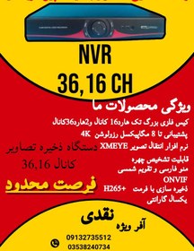 تصویر دستگاه ذخیر تصاویر 16کانال nvr 4k اِی تی کا ETK 