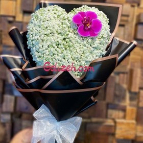 تصویر دسته گل قلبی 