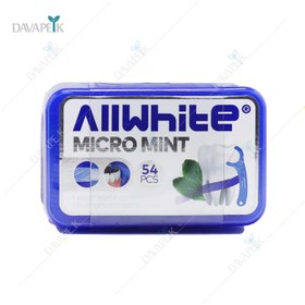 تصویر نخ دندان کمانی آل وایت 54 عددی - All White Micro Mint Deep Clean Floss 