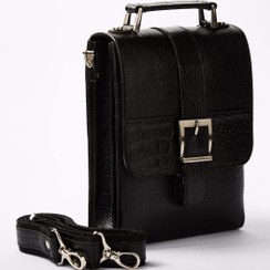 تصویر کیف دوشی چرم طبیعی مدل آناویز چرم 