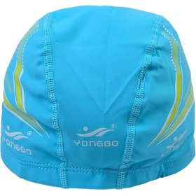 تصویر کلاه شنا دو لایه PU پارچه‌ای Yongbo 