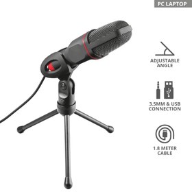 تصویر میکروفون گیمینگ تراست مدل GXT 212 MICO Trust GXT 212 MICO Gaming Microphone