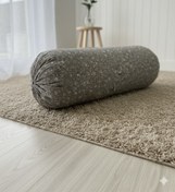 تصویر روبالشی لوله ای ساده زیپدار جنس نخ پنبه 