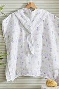 تصویر حوله تنپوش روبدوشامبر مردانه و زنانه پری دریایی جوان طرح دار MUSLIN 4 6 ساله کاراجا Karaca Home 