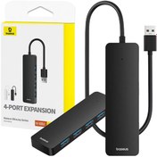 تصویر هاب 4 پورت USB 3.0 باسئوس مدل UltraJoy Expansion B0005280B2 Baseus UltraJoy Expansion B0005280B2 4-Port USB 3.0 HUB