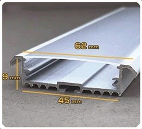 تصویر پروفیل لاین نوری توکار ، روکار – 45میل - کد 45 
