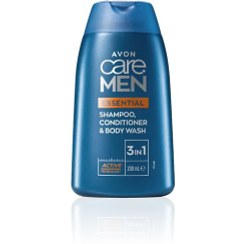 تصویر شامپو، نرم کننده و شستشوی بدن Avon Care Men Essential 3 in 1 