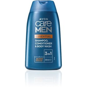 تصویر شامپو، نرم کننده و شستشوی بدن Avon Care Men Essential 3 in 1 