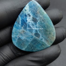 تصویر نگین سنگ آپاتیت آبی (کدB91) 