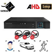 تصویر دستگاه ضبط کننده ویدئویی 8 کانال DVR مدل هایویژن 5MP Hivision 5MP 8-channel video recorder