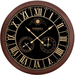 تصویر ساعت دیواری چوبی شوبرت مدل 6771 