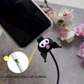 تصویر محافظ کابل و شاژر طرح بستنی پاستیلی مناسب برای شارژر 20W اپل مجموعه 4 عددی 