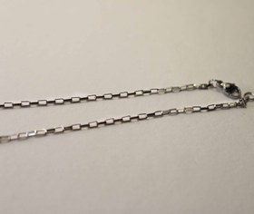 تصویر زنجیر نقره ای ساده 