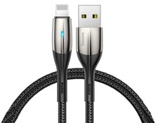 تصویر کابل تبدیل USB به لایتنینگ باسئوس مدل CALSP-B09 طول ۱ متر 