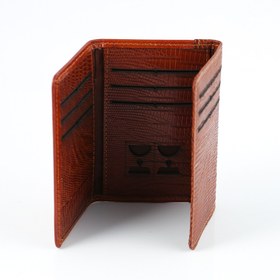 تصویر جا کارتی چرم طبیعی سه لت vc32 