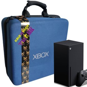 تصویر کیف حمل ایکس باکس سری ایکس (XBOX Series X) دارای فوم ضد ضربه سرتاسری نهل - آبی XBOX Series X Bag - XBOX Series X Travel Case