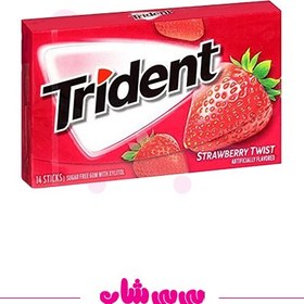 تصویر ادامس تریدنت توت فرنگی 