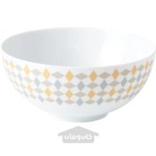 تصویر کاسه سرو سفید/بژ 22 سانتی متری ایکیا مدل IKEA GOKVÄLLÅ IKEA GOKVÄLLÅ serving bowl white/beige 22 cm