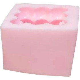 تصویر قالب شمع سیلیکونی مدل روبیک 9 تایی Silicone candle mold