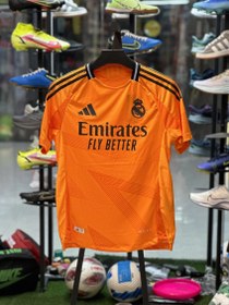 تصویر کیت دوم پلیری رعال مادرید 2025 - نارنجی / kit player real madrid 2025